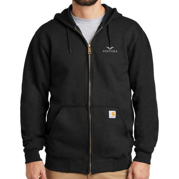   - Midweight Hooded Zip Front Sweatshirt Thumbnail